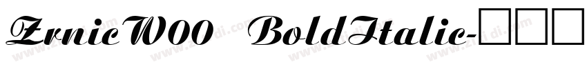 ZrnicW00 BoldItalic字体转换